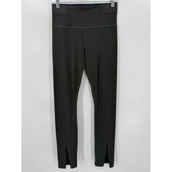 ATHLETA Aura Split Pant Green Gray Powervita Leggings Size Small S - Picture 3 of 9